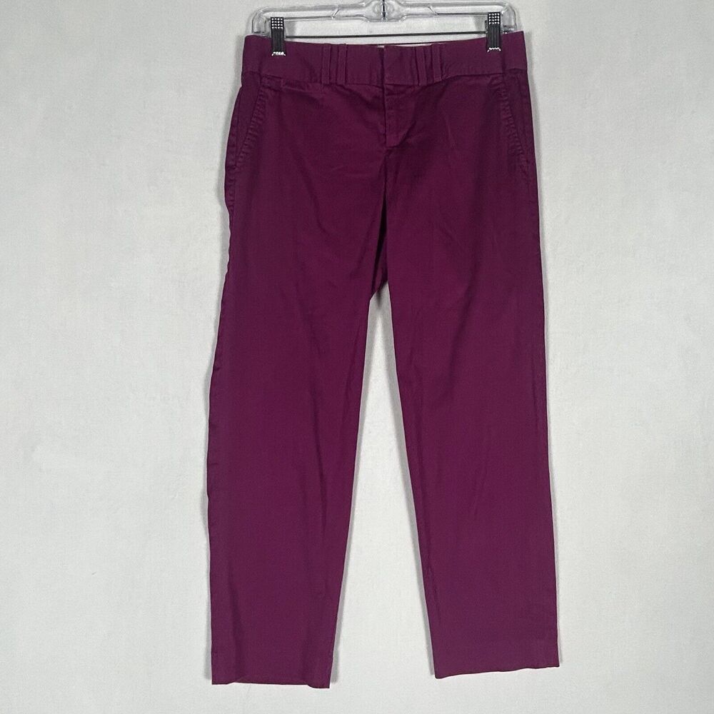 Banana Republic Ryan Fit Ankle Pants Womens Size 2 Pink Stretch Work Formal